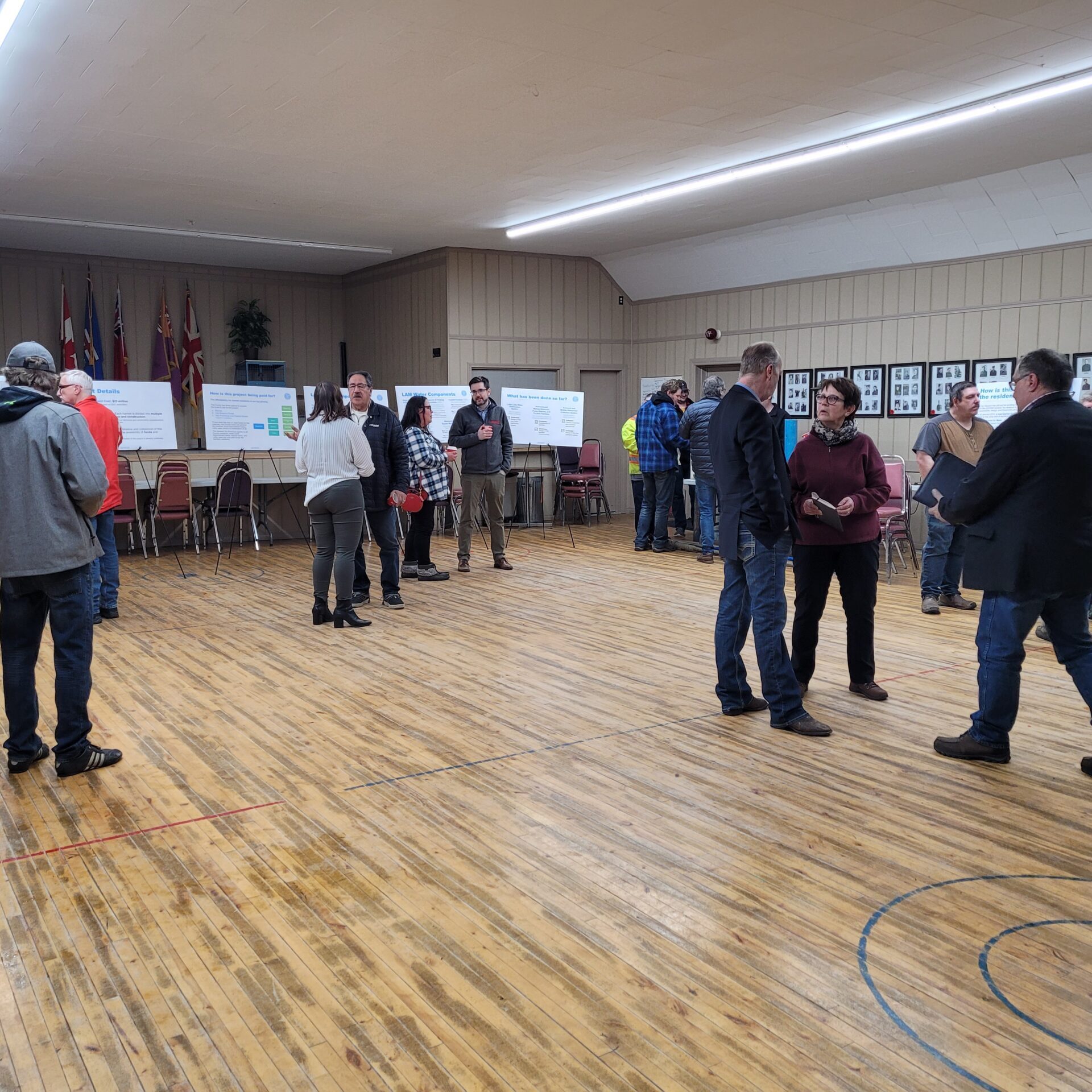 The County of St. Paul hosted an Open House on February 20, 2024, at the Ashmont Legion Hall for residents to learn more about the LAM Water project.