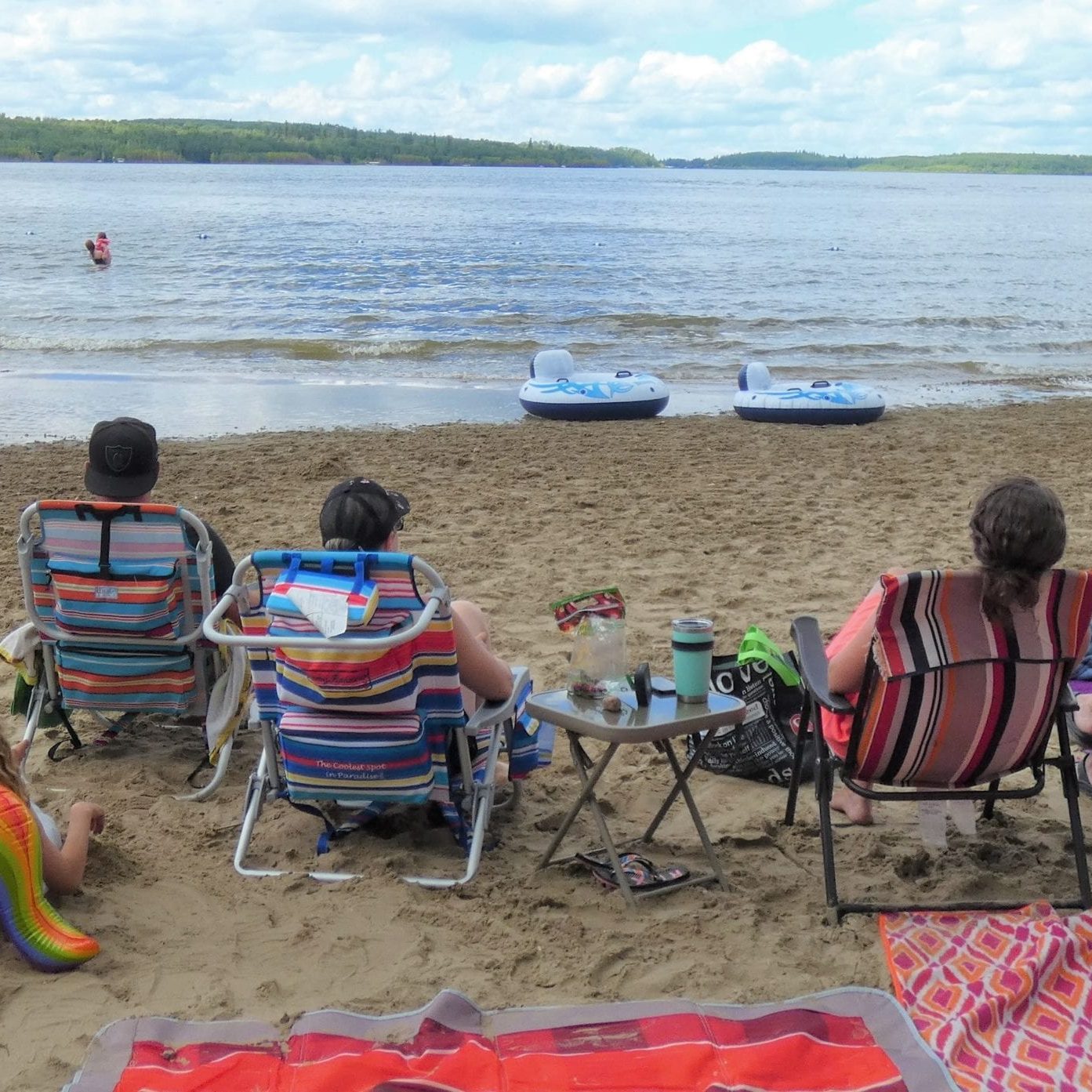 Floatingstone Campground_people at beach_ July 2020 _CROPPED