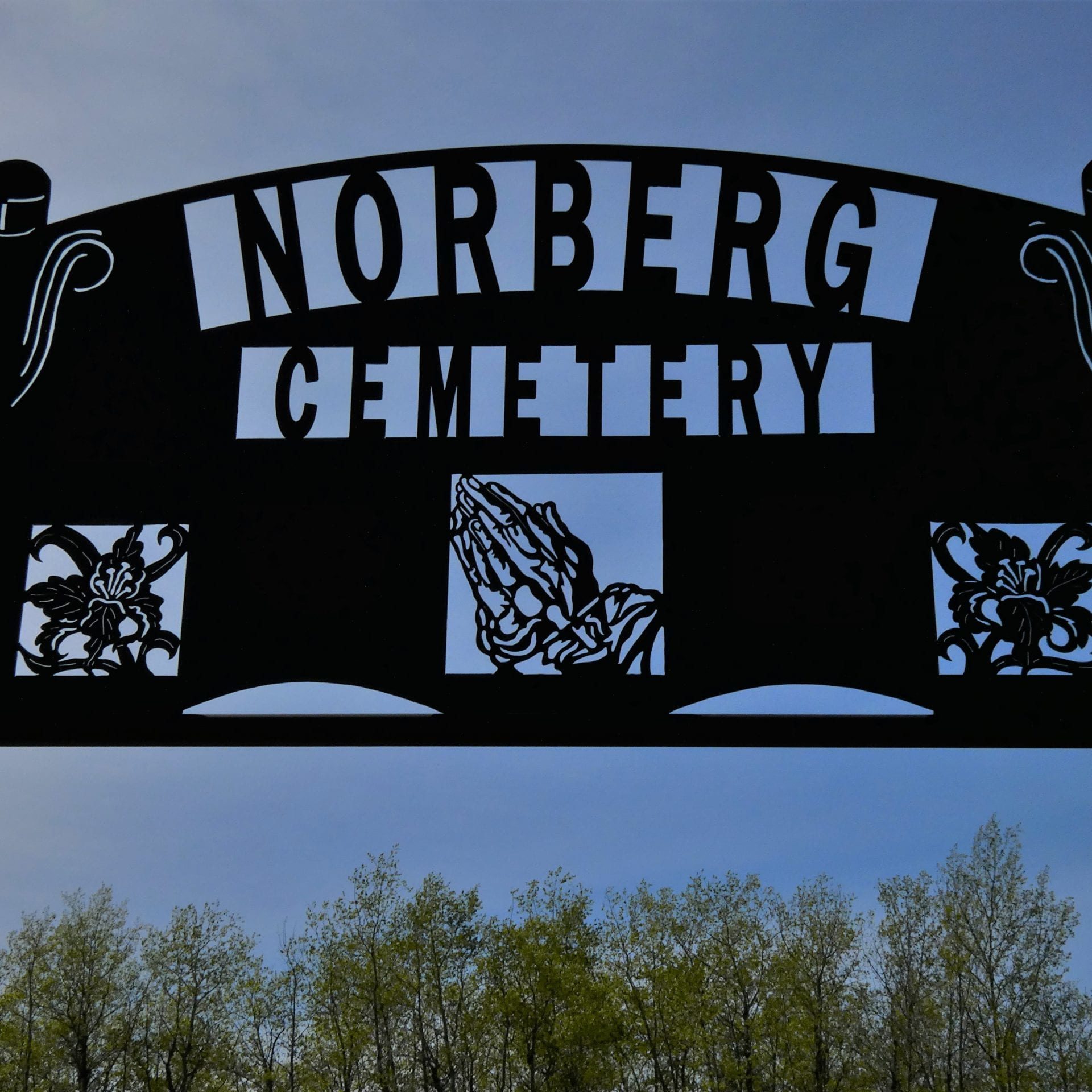 Norberg Cemetery sign